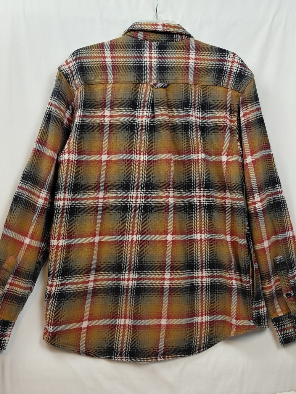 Orvis Heavyweight Flannel Shirt Jacket Men's Size Medium Plaid Pockets - Picture 3 of 6